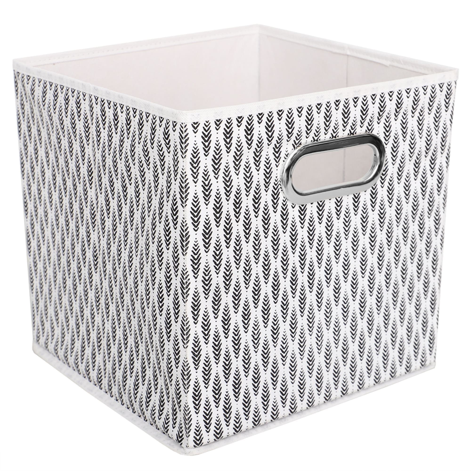Home Basics Fern Collapsible Non-Woven Storage Bin with Grommet