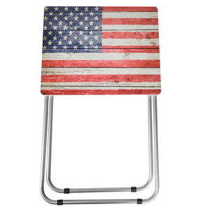 Home Basics USA Flag Folding Tray Table, Multi-color $15.00 EACH, CASE PACK OF 6