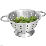 Load image into Gallery viewer, Home Basics 3 Qt Deep Stainless Steel Colander with Easy Grip Handles, Silver $4.00 EACH, CASE PACK OF 12
