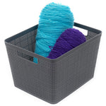 Load image into Gallery viewer, Home Basics Trellis Mezzo 2 Piece Plastic Baskets - Assorted Colors
