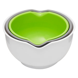 Home Basics 3 Piece Nesting Mixing Bowls with Pour Spouts $4.00 EACH, CASE PACK OF 12