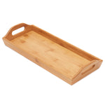 Load image into Gallery viewer, Home Basics Bamboo Bathroom Vanity Tray with Handles, Natural $8.00 EACH, CASE PACK OF 12
