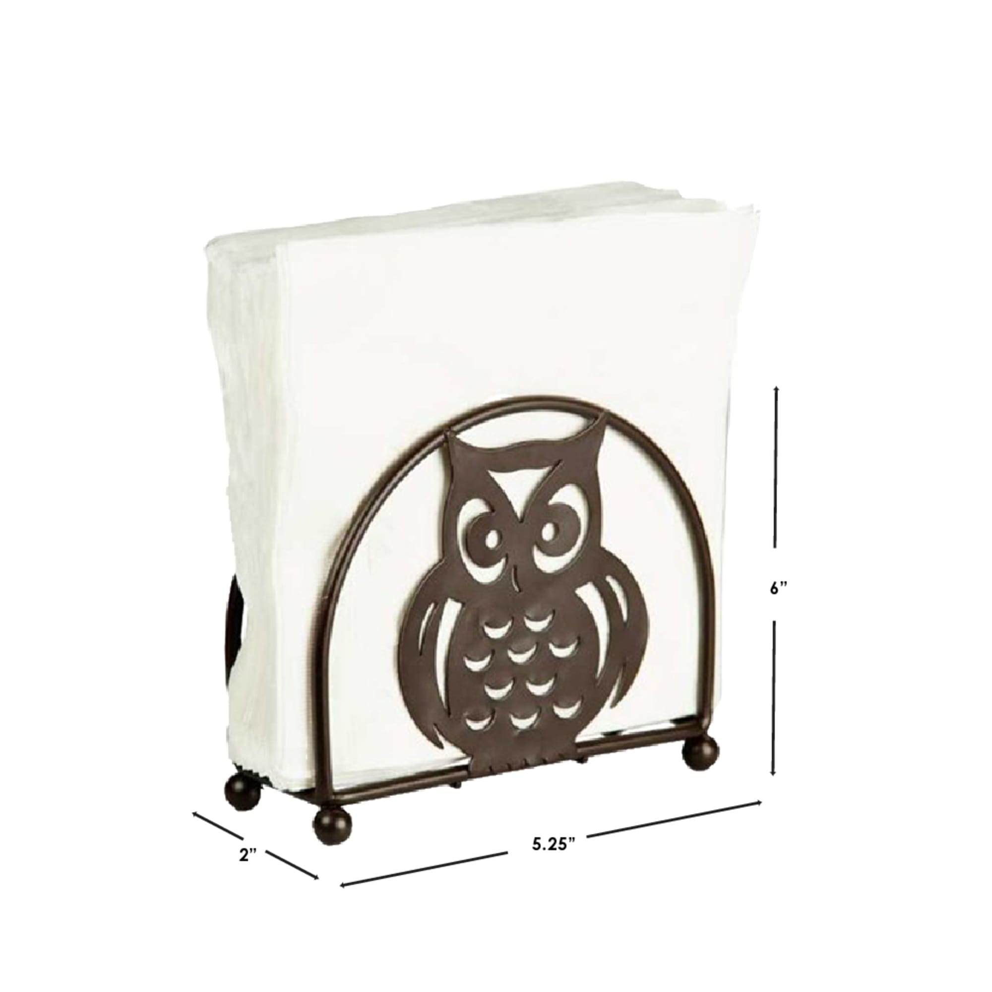 Home Basics Owl Napkin Holder, Bronze $5.00 EACH, CASE PACK OF 12
