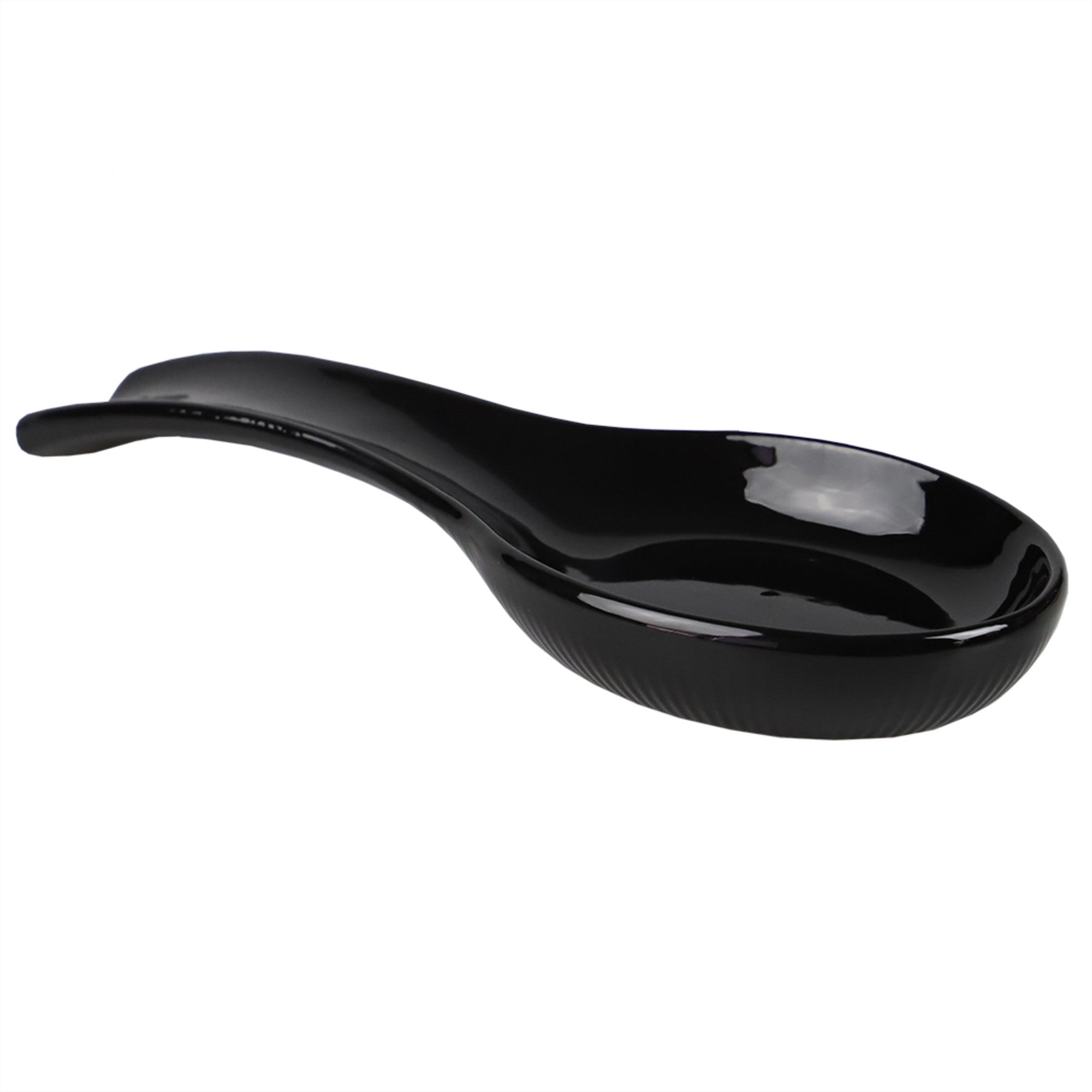 Home Basics 9.75" x 3.5" Ceramic Spoon Rest - Assorted Colors