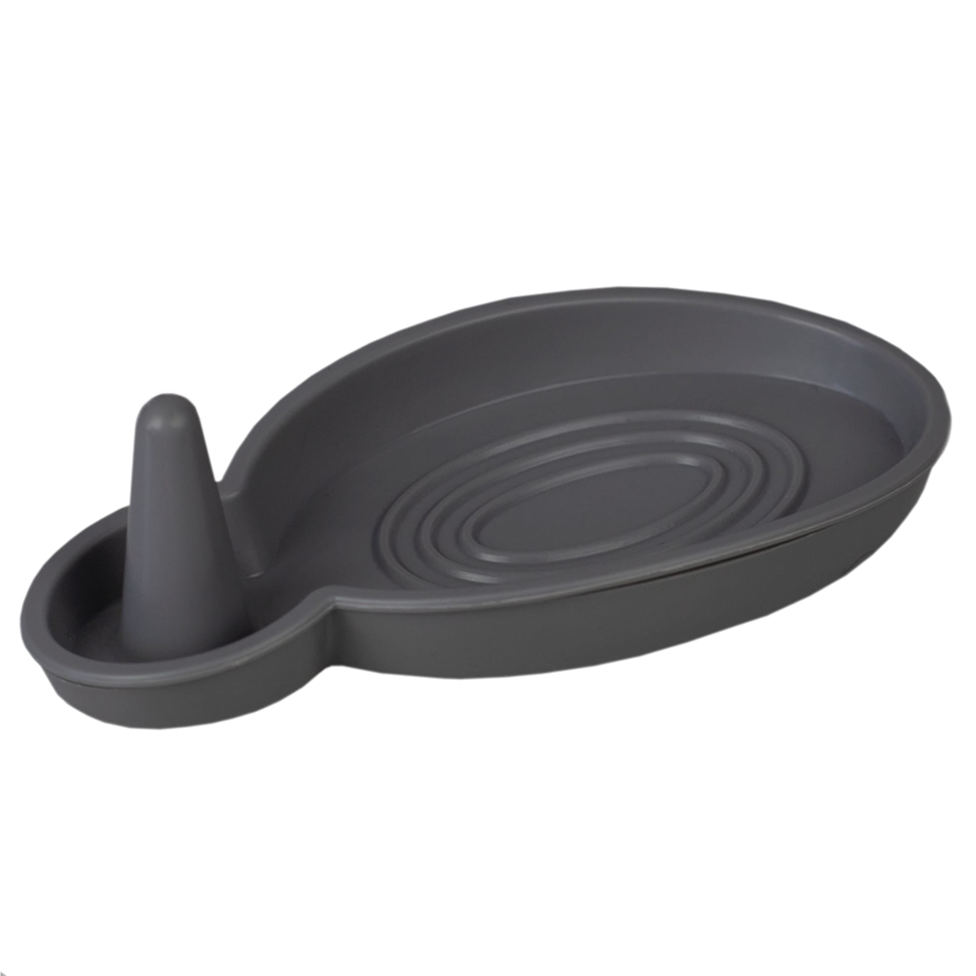 Home Basics Silicone Soap Dish and Ring Holder, Grey $1.50 EACH, CASE PACK OF 24
