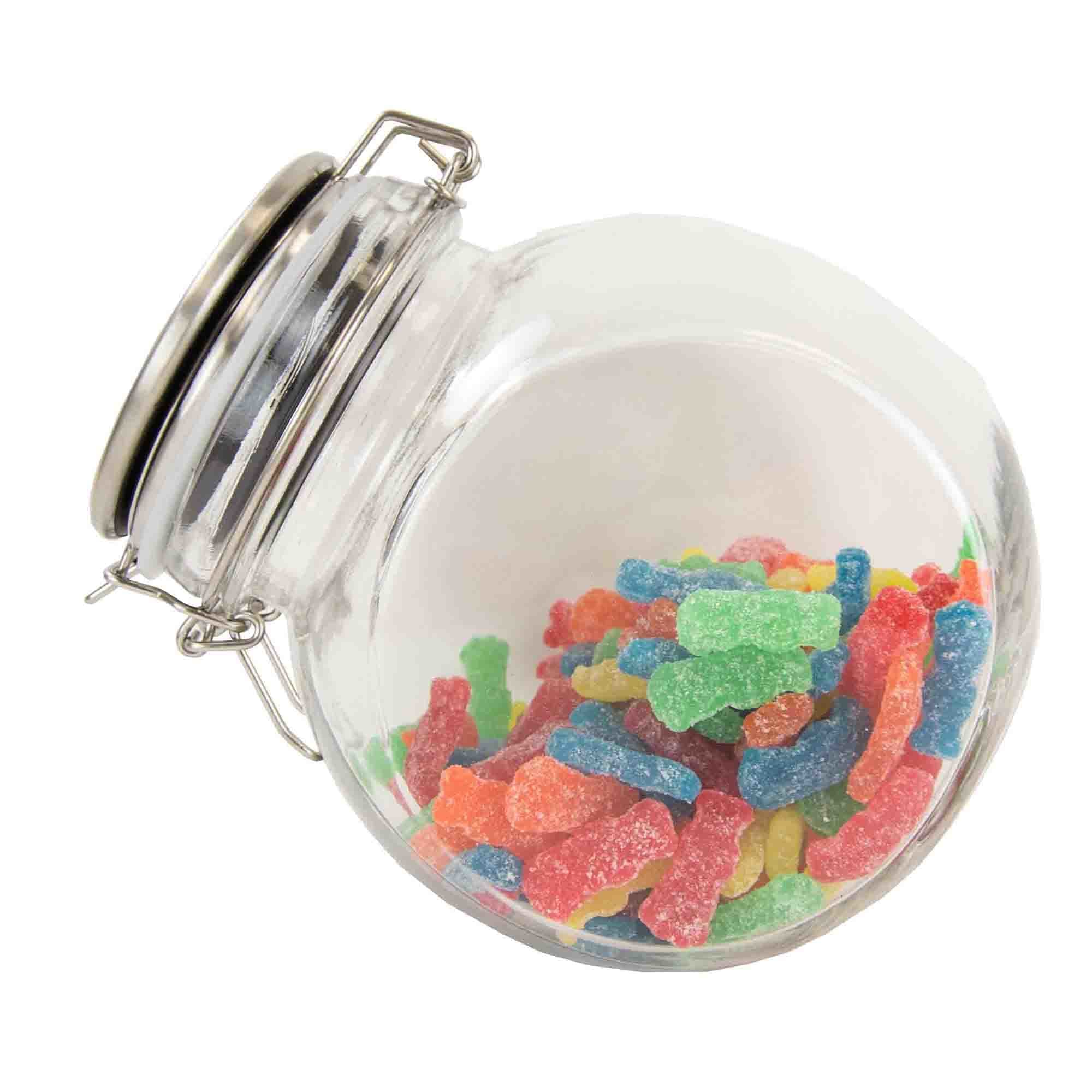 Home Basics 57 oz. Glass Candy Jar $4.00 EACH, CASE PACK OF 12