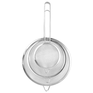 Home Basics Ultra Fine Mesh Stainless Steel Strainer Set, Silver $6.00 EACH, CASE PACK OF 12