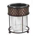 Load image into Gallery viewer, Home Basics Basket Weave Tumbler, Bronze $4.00 EACH, CASE PACK OF 12
