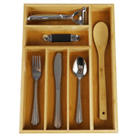 Load image into Gallery viewer, Michael Graves Design 6 Compartment Bamboo Cutlery Tray, Natural $12.00 EACH, CASE PACK OF 4
