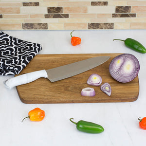 Home Basics Marble Collection 8" Chef Knife, White $3.00 EACH, CASE PACK OF 24