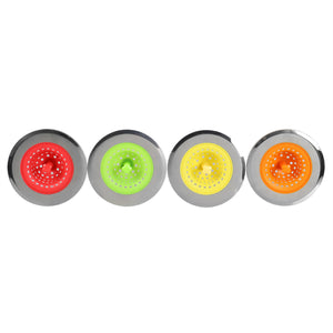 Home Basics Brights Silicone Sink Strainer with Stainless Steel Rim - Assorted Colors