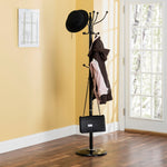 Load image into Gallery viewer, Home Basics 16 Hook Free Standing Coat Rack with Sandstone Base, Black $20.00 EACH, CASE PACK OF 1
