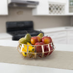 Load image into Gallery viewer, Home Basics Lyon Fruit Basket, Rose Gold $10.00 EACH, CASE PACK OF 12
