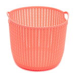 Load image into Gallery viewer, Home Basics Round Medium Crochet Plastic Basket - Assorted Colors
