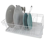 Load image into Gallery viewer, Home Basics 3 Piece Dish Rack, White $10.00 EACH, CASE PACK OF 6
