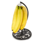 Load image into Gallery viewer, Home Basics Fleur De Lis Cast Iron Banana Holder, Black $10.00 EACH, CASE PACK OF 6

