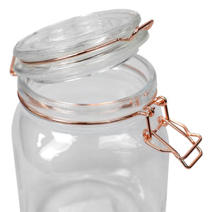Home Basics Medium Glass Pickling Jar with Rose Gold Clamp $3 EACH, CASE PACK OF 12