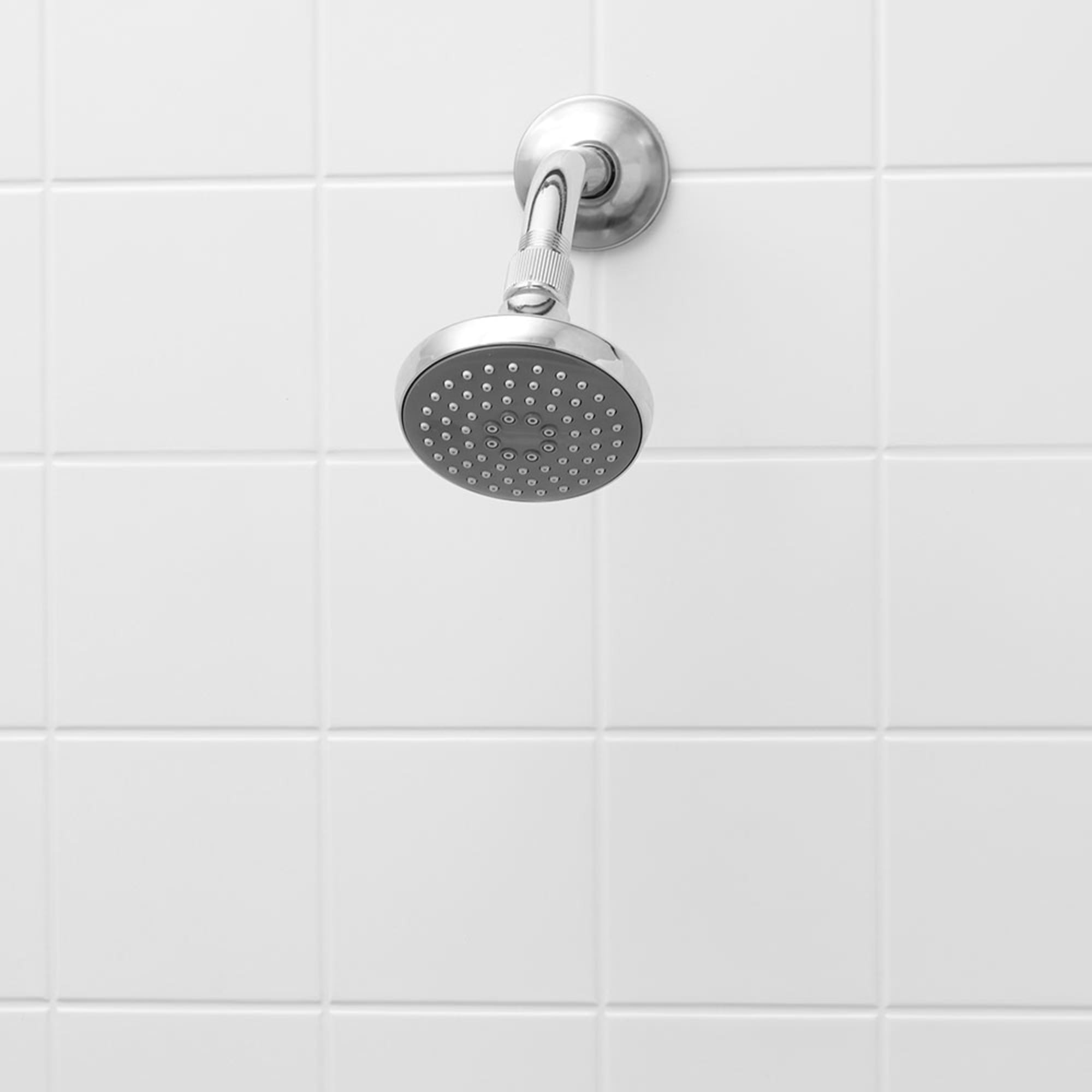 Home Basics 5" Single Function Wall Mounted Shower Head, Chrome $5.00 EACH, CASE PACK OF 12