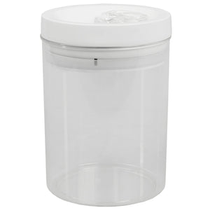 Home Basics 1.5 Liter Twist 'N Lock Air-Tight Round Plastic Canister, White $5 EACH, CASE PACK OF 6