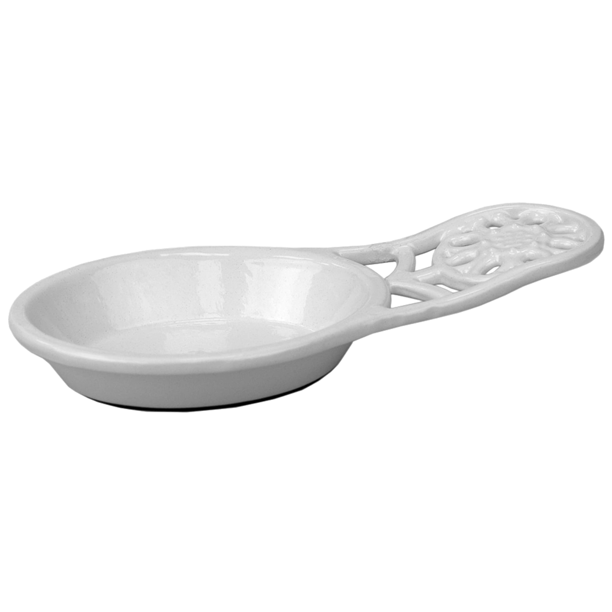 Home Basics Sunflower Heavy Weight Cast Iron Spoon Rest, White $4.00 EACH, CASE PACK OF 6