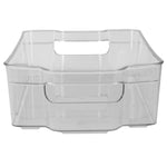 Load image into Gallery viewer, Home Basics Stackable Large Plastic Fridge Pantry and Closet Organization Bin with Handles $4.00 EACH, CASE PACK OF 12
