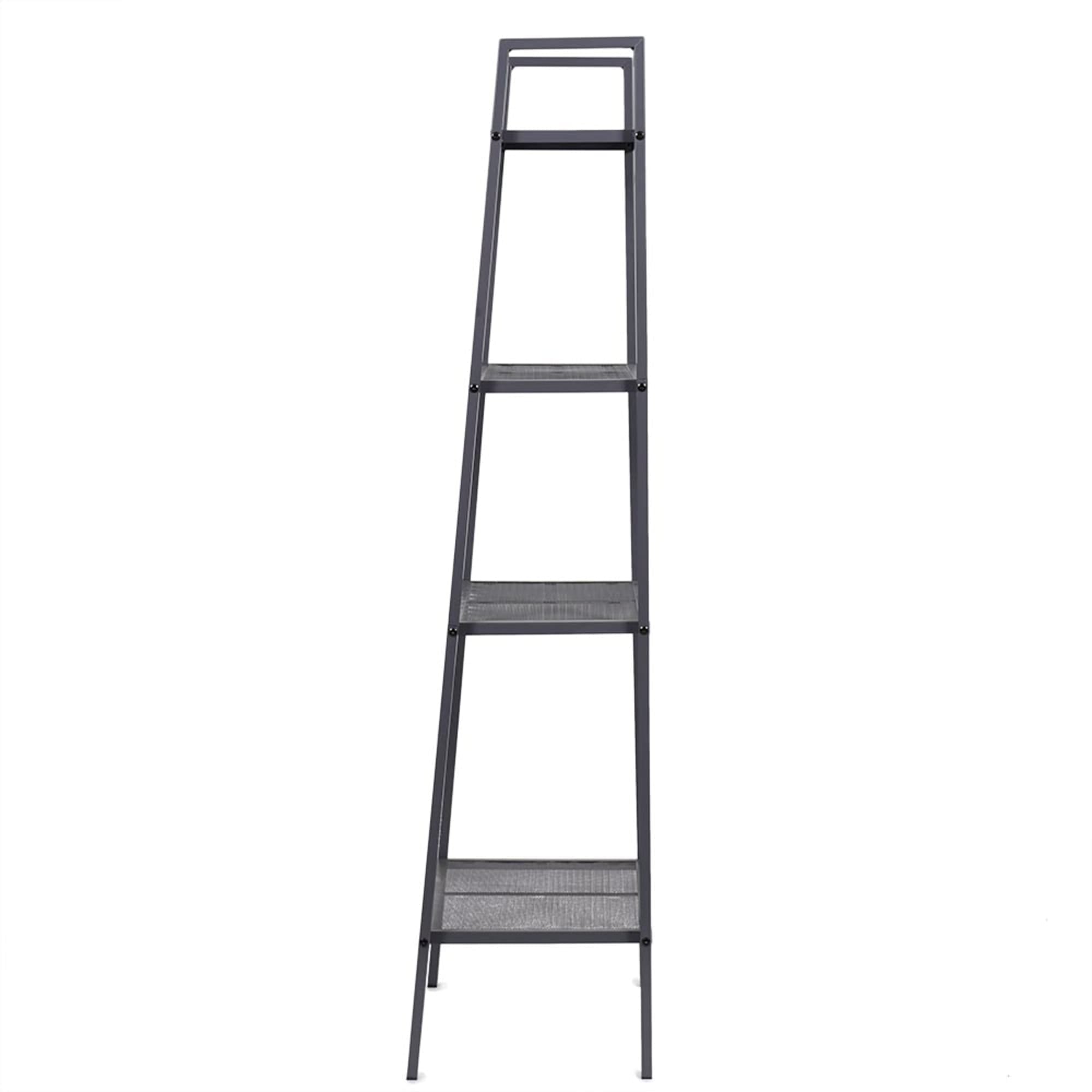 Home Basics Medium 4 Tier Metal Rack, (24” x 14” x 58), Grey $50.00 EACH, CASE PACK OF 1