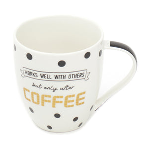 Home Basics Amour 17 oz Bone China Mug - Assorted Colors