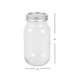 Load image into Gallery viewer, Home Basics 25 oz. Wide Mouth Clear Mason Canning Jar $2.00 EACH, CASE PACK OF 12
