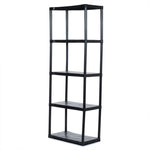 Load image into Gallery viewer, Home Basics 5 Tier Resin Utility Shelf, (72-inch), Black $40.00 EACH, CASE PACK OF 1
