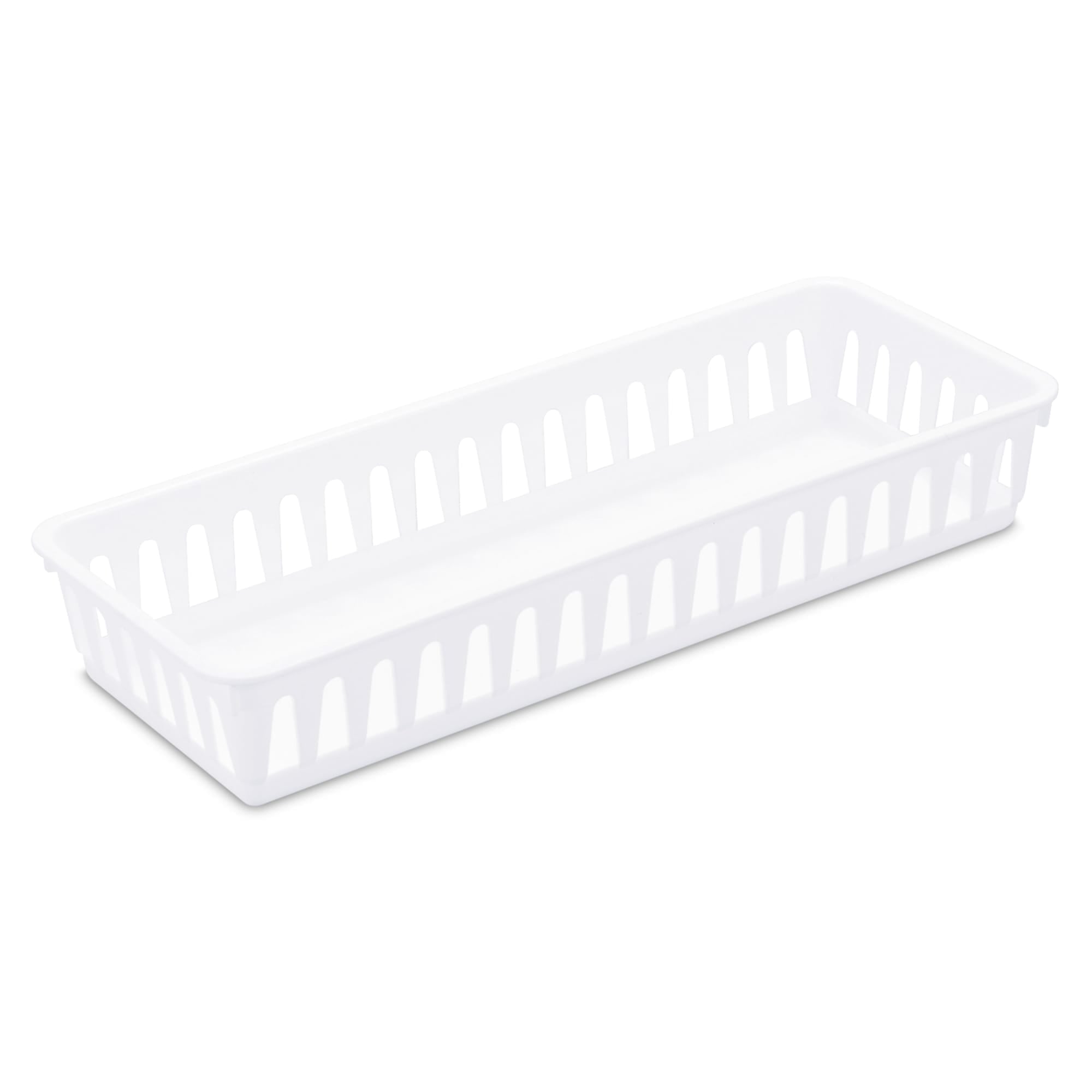 Sterilite Slim Storage Tray / White $1.00 EACH, CASE PACK OF 24