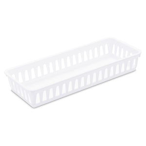 Sterilite Slim Storage Tray / White $1.00 EACH, CASE PACK OF 24