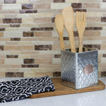 Load image into Gallery viewer, Home Basics Arbor Collection Tin Utensil Holder, Silver $3 EACH, CASE PACK OF 12

