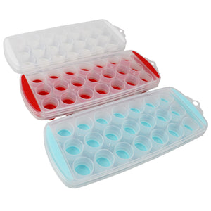 Kitchen Basics Stackable Ice Cube Trays (Set of 3), Stick or Round
