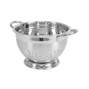 Home Basics 3 QT  Deep Colander with High Stability Base and Open Handles, Silver $5.00 EACH, CASE PACK OF 12