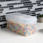 Load image into Gallery viewer, Home Basics Small Plastic Cereal Dispenser with Pour Spout, Clear $4.00 EACH, CASE PACK OF 12
