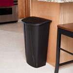 Load image into Gallery viewer, Sterilite 11 Gallon / 42 Liter SwingTop Wastebasket Black $15.00 EACH, CASE PACK OF 6
