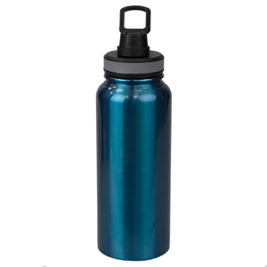 Home Basics Modern Metallic Stainless Steel Travel Water Bottle - Assorted Colors
