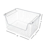 Load image into Gallery viewer, Home Basics Small Powder Coated Steel Wire Storage Basket, Grey $6.00 EACH, CASE PACK OF 12
