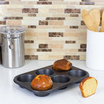 Load image into Gallery viewer, Home Basics Non-Stick 6 Cup Muffin Pan $4.00 EACH, CASE PACK OF 24
