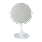 Load image into Gallery viewer, Home Basics Cosmetic Mirror with Integrated Tray, White $8.00 EACH, CASE PACK OF 6
