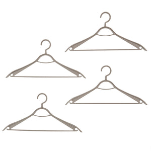 Home Basics Plastic Hangers, (Pack of 4), Timber Taupe $5 EACH, CASE PACK OF 12