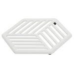 Load image into Gallery viewer, Home Basics Lines Cast Iron Trivet, White $8.00 EACH, CASE PACK OF 6
