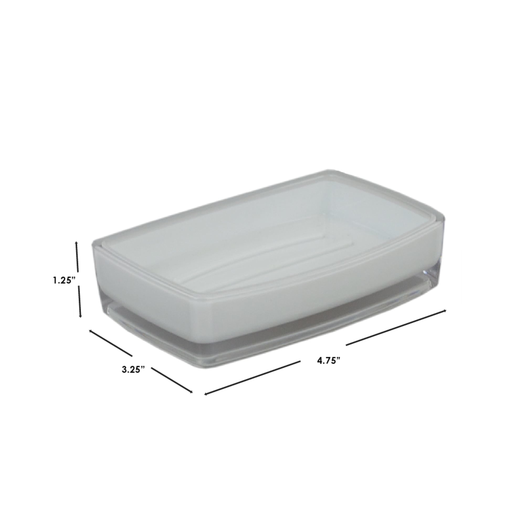 Home Basics Plastic Soap Dish $3.00 EACH, CASE PACK OF 24