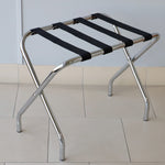 Load image into Gallery viewer, Home Basics Foldable Steel Luggage Rack, Chrome $25.00 EACH, CASE PACK OF 6
