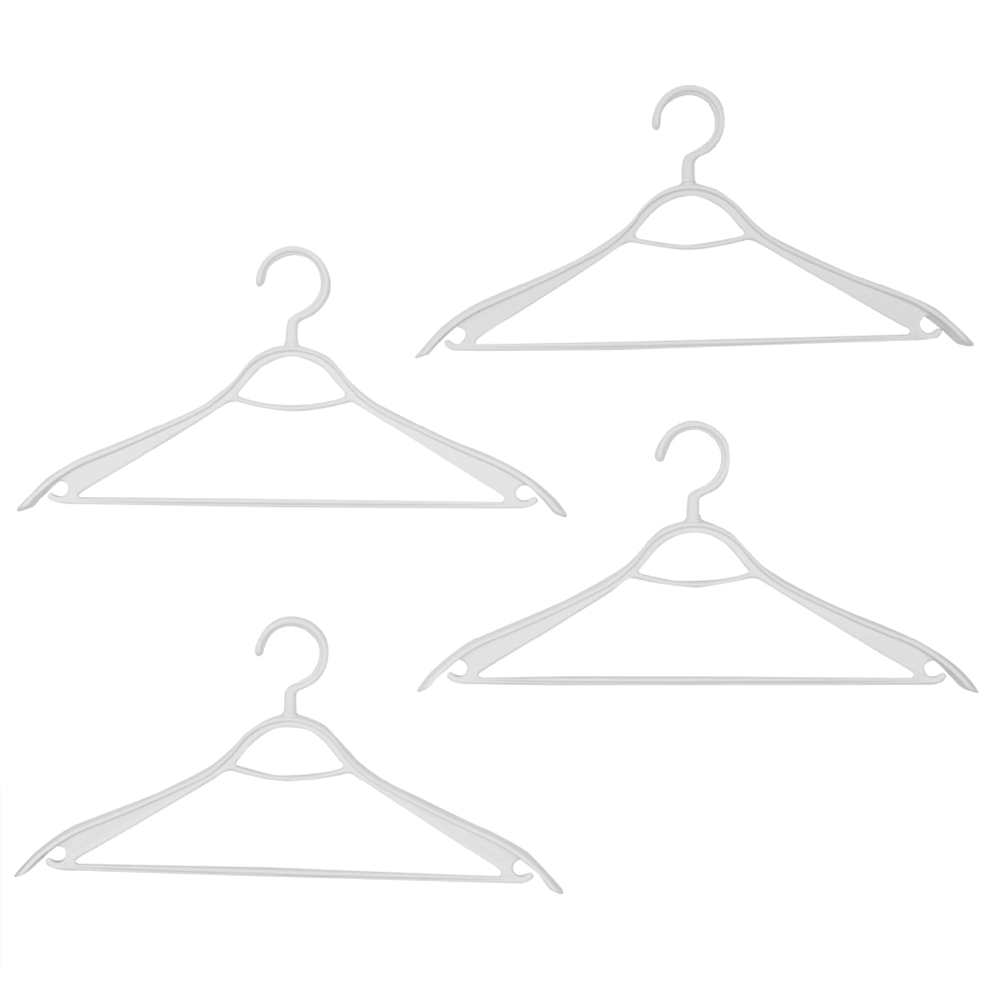 Home Basics Plastic Hangers, (Pack of 4), Timber White
 $5 EACH, CASE PACK OF 12