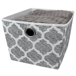 Load image into Gallery viewer, Home Basics Arabesque Large Non-Woven Open Storage Tote, Grey $6.00 EACH, CASE PACK OF 12
