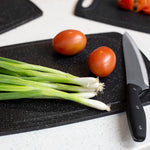 Load image into Gallery viewer, Home Basics 3 Piece Double Sided Granite  Look  Non-Slip Plastic Cutting Board Set with Deep Juice Groove and  Easy Grip Handle, Black $10.00 EACH, CASE PACK OF 6
