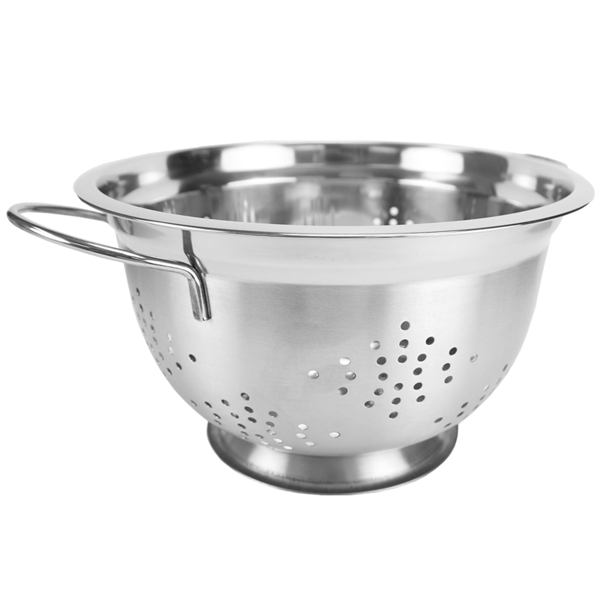 Home Basics 5 QT Deep Colander with High Stability Base and Open Handles, Silver $6.00 EACH, CASE PACK OF 12