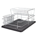 Load image into Gallery viewer, Home Basics Deluxe 2 Tier Dish Rack, Black $20.00 EACH, CASE PACK OF 4
