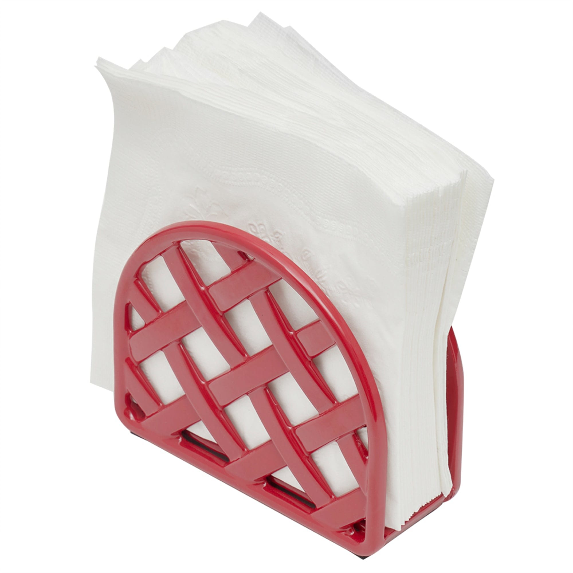 Home Basics Weave Upright Cast Iron Napkin Holder, Red $8.00 EACH, CASE PACK OF 6